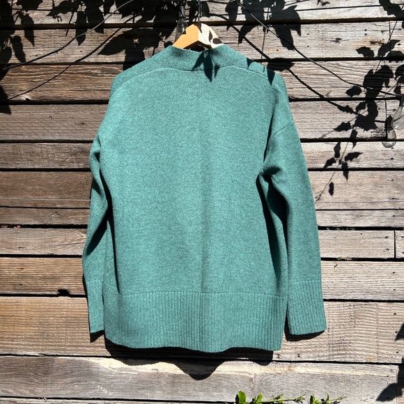 a new day - Teal heathered cardigan w/pockets - Size S - Picture 4 of 5